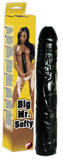 You2Toys - Big Mr. Softy - fekete csődör dildó (29cm)