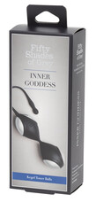 A szürke ötven árnyalata Inner Goddess - gésagolyó duó (fekete-ezüst)