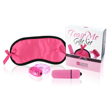 LoversPremium Tease Me - vibrátoros szett (pink-fekete) - 3 részes