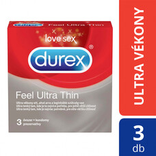 Durex Feel Ultra Thin - ultra élethű óvszer (3db)