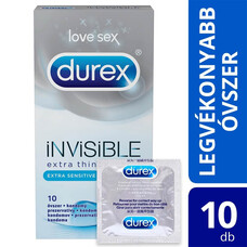 Durex Invisible Extra Sensitive - vékony óvszer (10db)