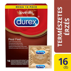 Durex Real Feel - latexmentes óvszer (16db)
