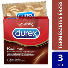 Durex Real Feel - latexmentes óvszer (3db)