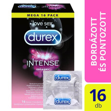 Durex Intense - bordázott és pontozott óvszer (16db)