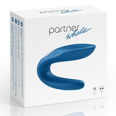 Satisfyer Double Whale - két-motoros vízálló, akkus párvibrátor (kék)