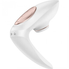 Satisfyer Pro 4 Couples - akkus csiklóizgatós párvibrátor (fehér)