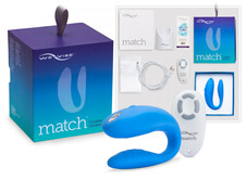 We-Vibe Match - vízálló, akkus párvibrátor (kék)