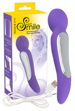 SMILE Wand - Dupla motoros masszírozó vibrátor (lila)