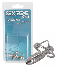 Sextreme Torpedo - acél makkgyűrű húgycsőkúppal (2,8cm)