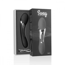 Sway No.1 Wand - akkus, 2in1 masszírozó vibrátor (fekete)