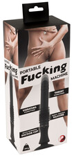 You2Toys Fucking Machine - akkus, tapadótalpas lökő vibrátor (fekete)