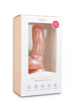 Easytoys - tapadótalpas, herés dildó (15cm) - natúr