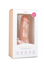 Easytoys - tapadótalpas, herés dildó (17,5cm) - natúr