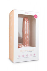 Easytoys - tapadótalpas, herés nagy dildó (26,5cm) - natúr