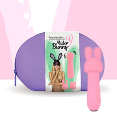 FEELZTOYS Mister bunny - vízálló, mini masszírozó vibrátor szett (pink)