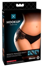 HOOKUP Princess Panty - akkus, vibrációs bugyi szett (fekete) [S-L]