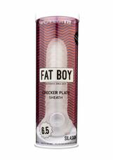 Fat Boy Checker Box - péniszköpeny (17cm) - tejfehér
