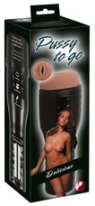 You2Toys Pussy to Go Delicious - diszkrét, puha vagina (sötét natúr)