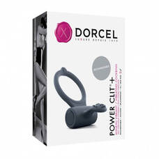 Dorcel Power Clit Plus - akkus, vibrációs péniszgyűrű (fekete)