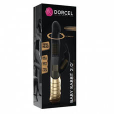 Dorcel Baby Rabbit 2.0 - akkus, csiklókaros vibrátor (fekete-arany)