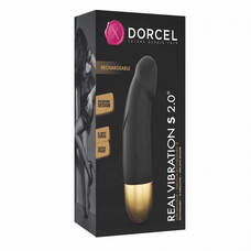 Dorcel Real Vibration S 2.0 - akkus vibrátor (fekete-arany)