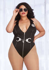 Dreamgirls Plus Size Cop - kivágott rendőrnő body (XL-XXL)