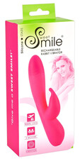 SMILE Rabbit - akkus, 2 motoros vibrátor (pink)