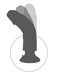 King Cock 10 tapadókorongos vibrátor (25 cm) - natúr