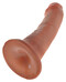 King Cock 6 dildó (15 cm) - barna