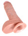 King Cock 8 herés dildó (20 cm) - natúr