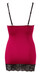 Cottelli - exkluzív fűzős-csipkés ruha (piros-fekete) [S]