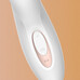 Satisfyer Pro+ G-spot - csiklóizgató és G-pont vibrátor (fehér)