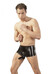 LATEX - boxer péniszköpennyel (fekete) [L/XL]