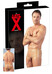 LATEX - boxer + péniszköpeny (natúr) [S/M]