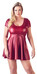 Cottelli Plus Size - A-vonalú miniruha (piros) [L]