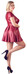 Cottelli Plus Size - A-vonalú miniruha (piros) [L]
