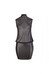 Cottelli Plus Size - fényes chiffon ruha (fekete) [2XL]