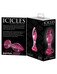 Icicles No. 79 - kúpos üveg anál dildó (pink)