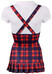Cottelli - Kockás iskoláslány ruha [XL]