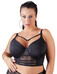 Cottelli Plus Size - pántos-csipkés melltartó (fekete) [95E]
