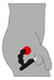 Rebel - gömbös prosztata vibrátor (fekete)