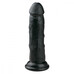 Easytoys - tapadótalpas élethű dildó (15,5cm) - fekete