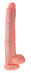 King Cock 14 herés nagy dildó (35cm) - natúr