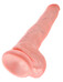 King Cock 14 herés nagy dildó (35cm) - natúr