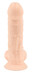 Silexd 7 - tapadókorongos dildó - 17,5cm (natúr)