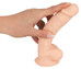 Silexd 7 - tapadókorongos dildó - 17,5cm (natúr)