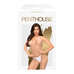 Penthouse Body Search - nyitott, necc overall (fehér) [S-L]