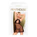 Penthouse Libido Boost  - pöttyös, nyakpántos babydoll tangával (fekete) [M/L]