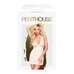 Penthouse Sweet & Spicy - nyakpántos, csipkés ruha tangával (fehér) [M/L]