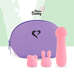 FEELZTOYS Mister bunny - vízálló, mini masszírozó vibrátor szett (pink)